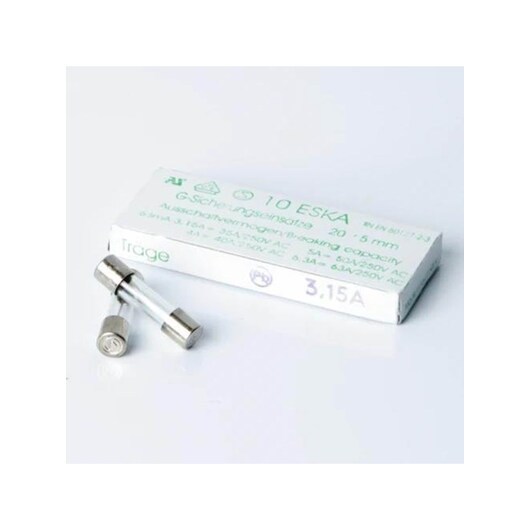 Nordic Quality Glass Fuse Slow 3.15A - 10 Pack