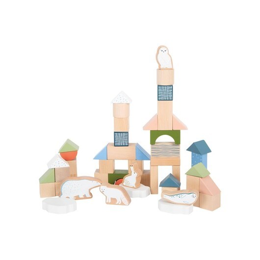 Small Foot - Wooden Building Blocks Arctic 20 pcs