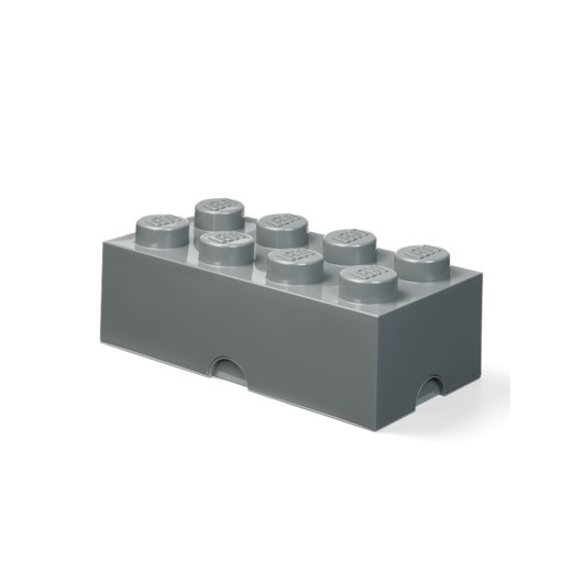LEGO förvaring 8, mörk grå