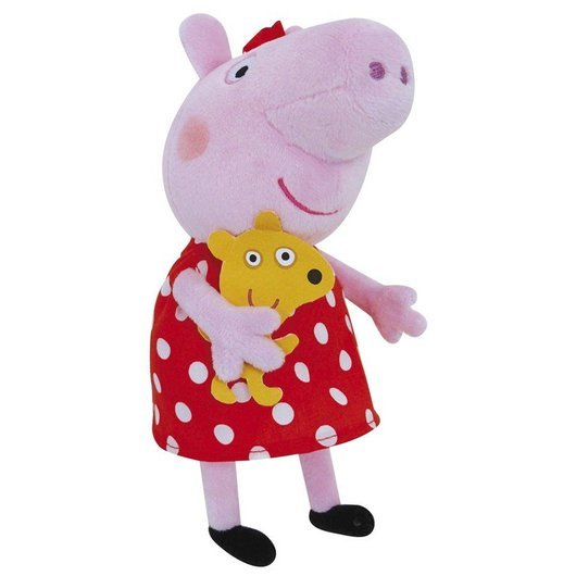 Peppa Pig In dress w. dots 20 cm