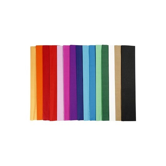 Creativ Company Crepe paper - Basic colors 15st.