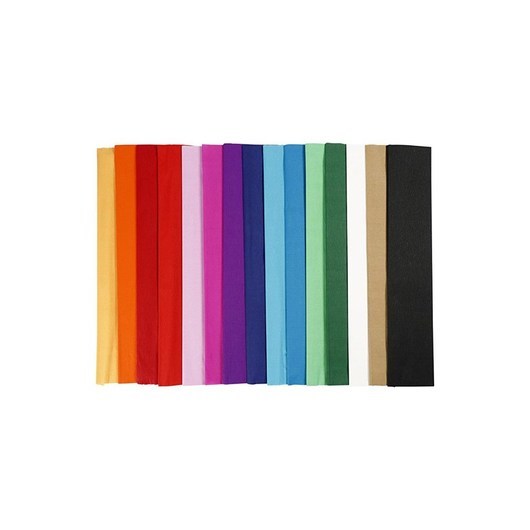 Creativ Company Crepe paper - Basic colors 15st.