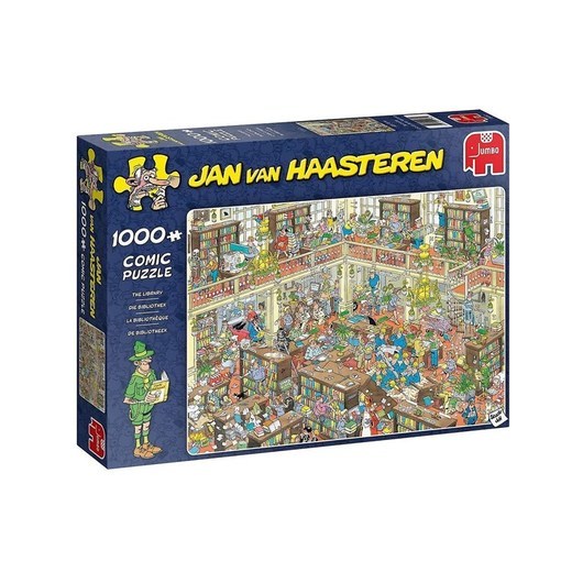 Jumbo Puzzle Jan van Haasteren - The Library (1000 piece