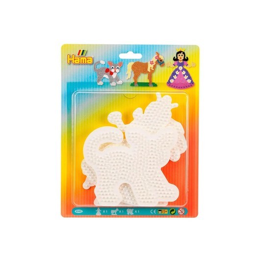 Hama Ironing Beads Pegboards - Princess Horse Cat