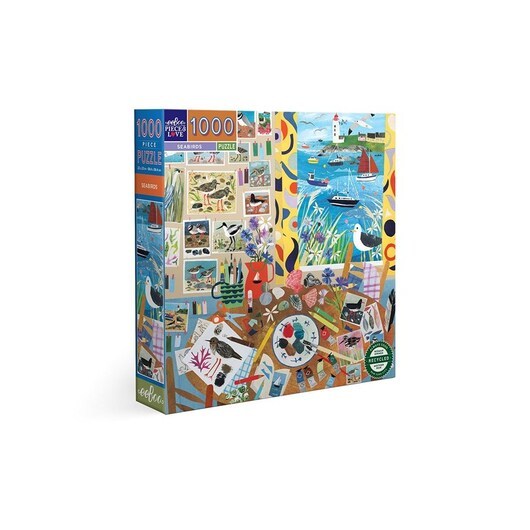 eeBoo Puzzle 1000 pcs - Seabirds