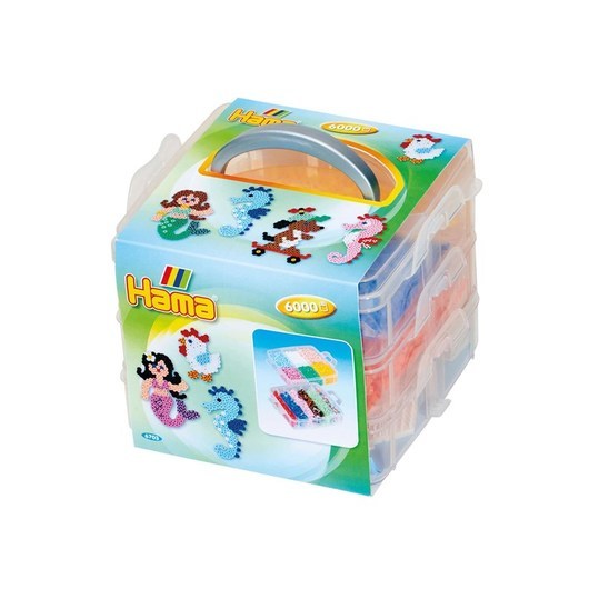 Hama Ironing beads set in Sorting bin 6000pcs.