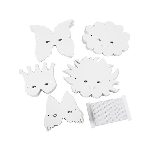 Creativ Company Fantasy masks White 100pcs.