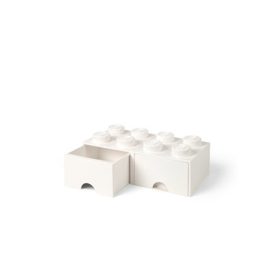 LEGO Förvaring med låda 8, vit