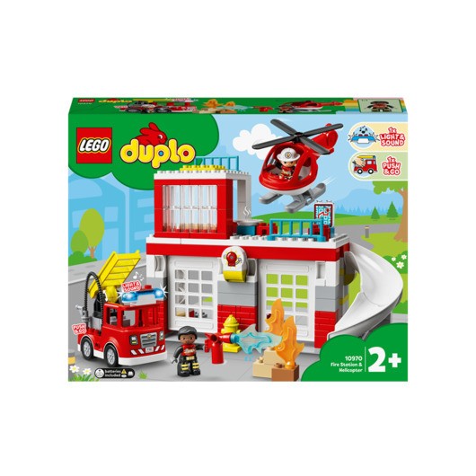 LEGO DUPLO 10970 Brandstation &amp; helikopter