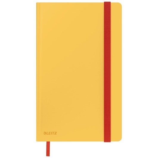 Leitz Cosy Anteckningsbok M Soft Touch Linjerad med hårt omslag, gul