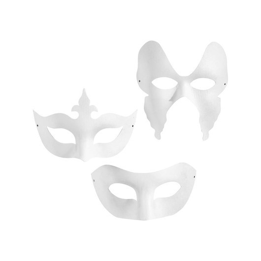 Creativ Company Masks White 12 pcs.