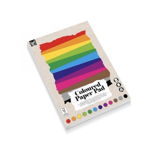 Creative Craft Group Pad A4 220g. 24 sheets Ass. colors