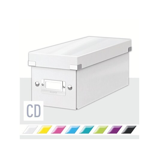 Leitz Förvaringslåda Click &amp; Store  WOW CD Vit