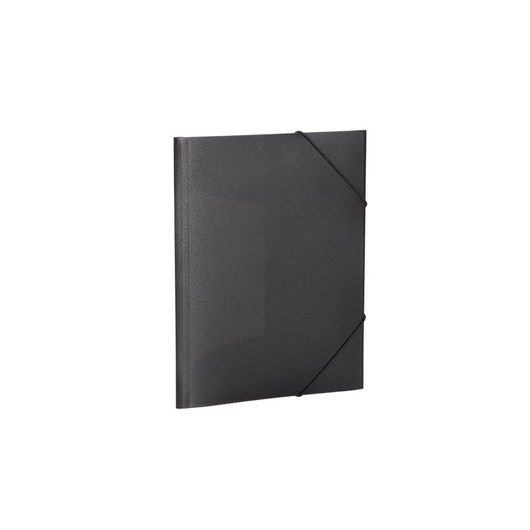HERMA Elasticated folder A4 PP translucent black