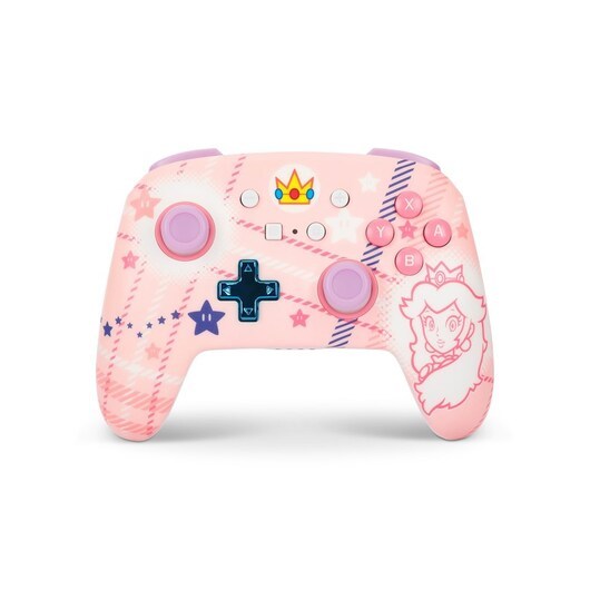 PowerA Enhanced trådlös handkontroll för Nintendo Switch - Filt med prinsessan Peach - Wireless Controller - Nintendo Switch