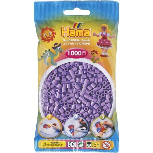 Hama Ironing beads-purple Pastel (045) 1000pcs.