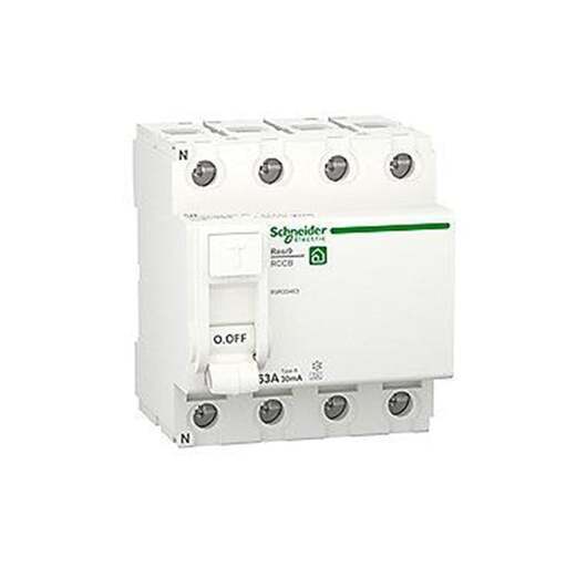 Schneider Electric Resi9 XP RCD/HPFI residual current circuit breaker 4P 63A 30mA class A 72mm