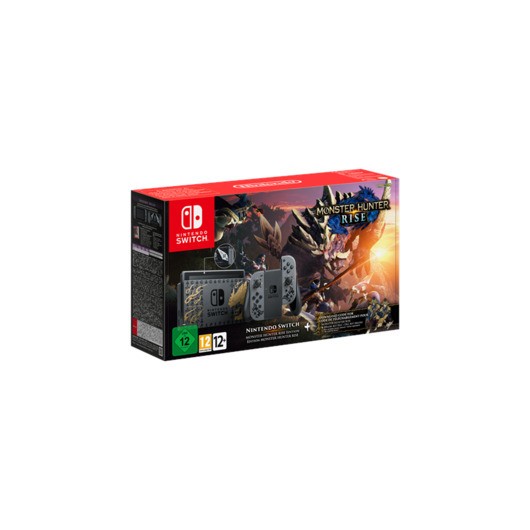 Nintendo Switch With Joy-Con - Grey - Monster Hunter Rise