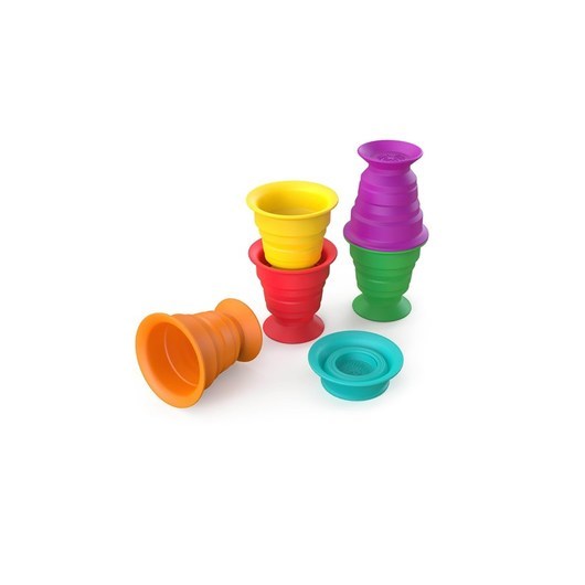 kidsii Stack &amp; Squish Cups&#8482; Sensory Stacking Toys
