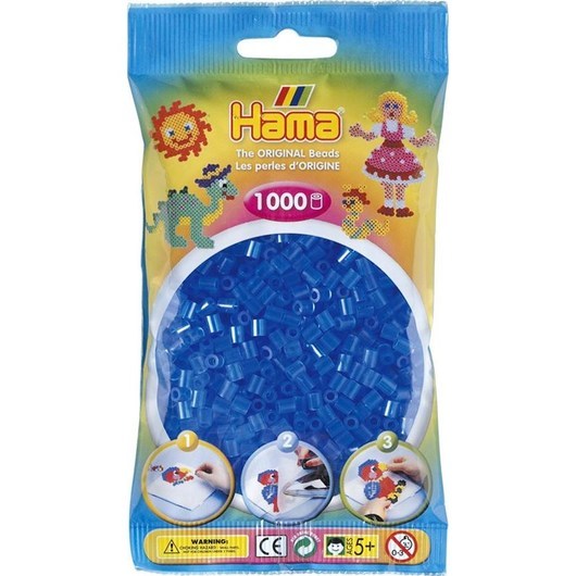 Hama Ironing beads-Transparent Blue (015) 1000pcs.