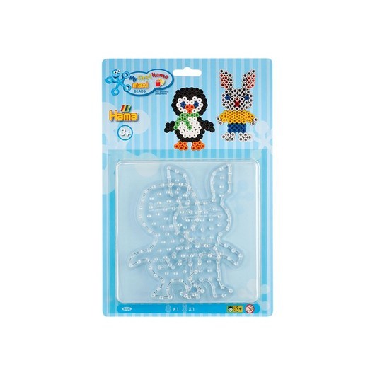 Hama Iron on bead plates Maxi - Pinguin and Rabbit
