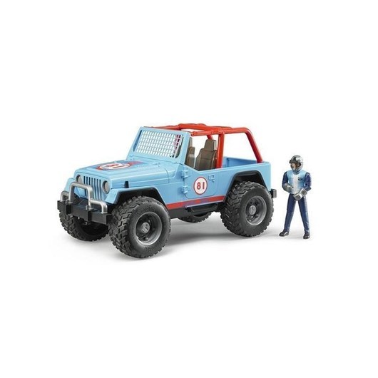 Bruder Jeep Cross Country racer blue with driver