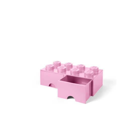 LEGO Förvaring med låda 8, rosa