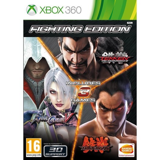 Fighting Edition: Tekken Tag 2 Tekken 6 &amp; Soulcalibur V - Microsoft Xbox 360 - Samling