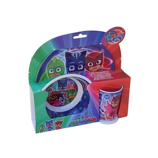 Barbo Toys PJ Mask 3 pcs Melamine set w/o rim