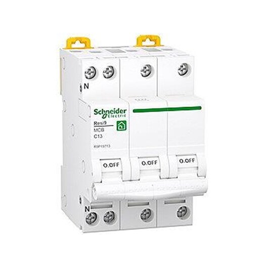 Schneider Electric Resi9 XP MCB/circuit breaker 3PN C-characteristic 13A 6kA 54mm