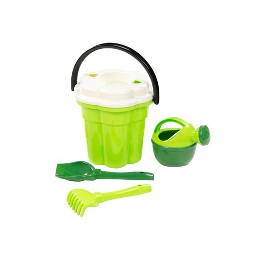 Cavallino Toys Cavallino Safari XL Classic Bucket Set with Watering Can Green 4 pcs.