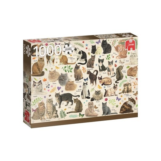 Jumbo Puzzle - Cat Poster (1000 pieces)