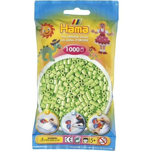 Hama Ironing beads-Green Pastel (047) 1000pcs.