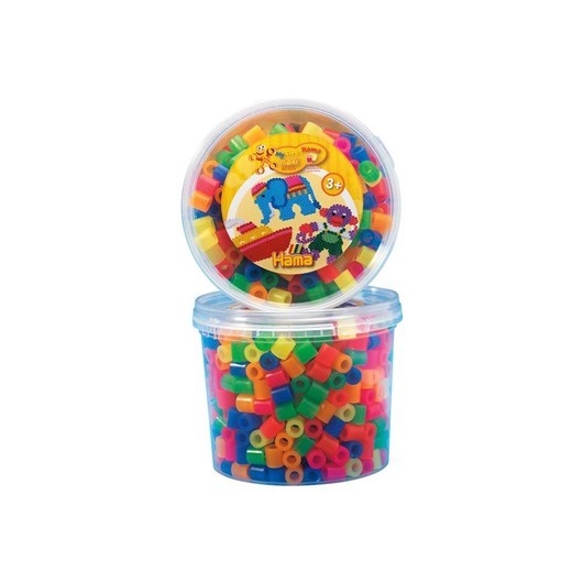 Hama Ironing beads Maxi in Tub-Neonmix (051) 600pcs.
