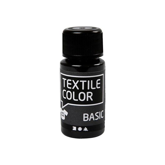 Creativ Company Textile Color Semi-opaque Textile Paint - Black 50ml