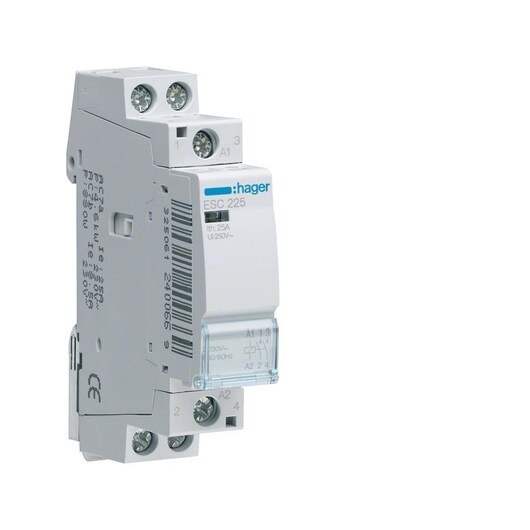 Hager Contactor 25a 1no+1nc 230v 1m