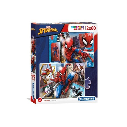 Clementoni Puzzle Spiderman 2x60st. Golv