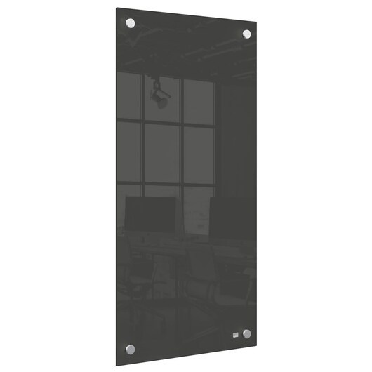 Nobo  Small Glass Whiteboard Panel 30x60cm Black