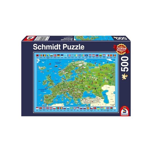 Schmidt Puzzle - Discover Europe (500 pieces)