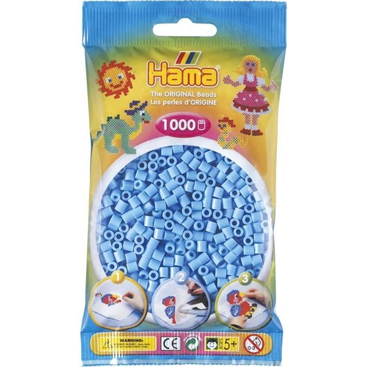 Hama Iron-on Beads - Pastel Blue (046) 1000pcs.