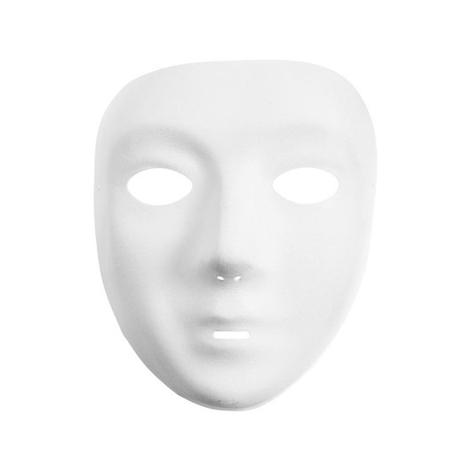 Creativ Company Mask White Plastic Velour
