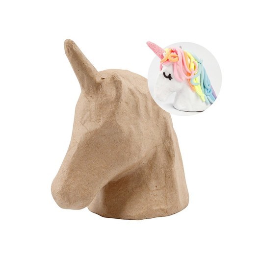 Creativ Company Unicorn Head Papier-mâché