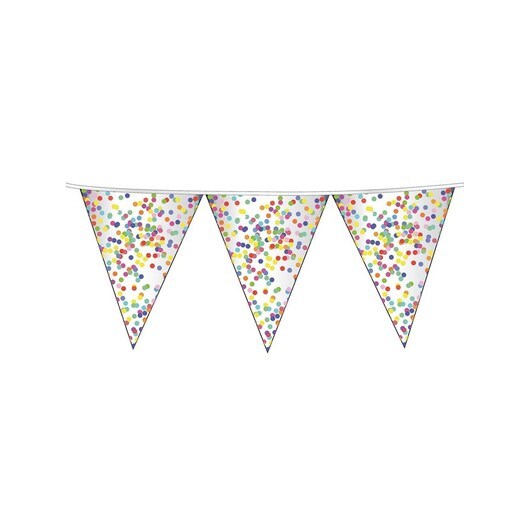 Haza Witbaard Confetti bunting 6mtr.