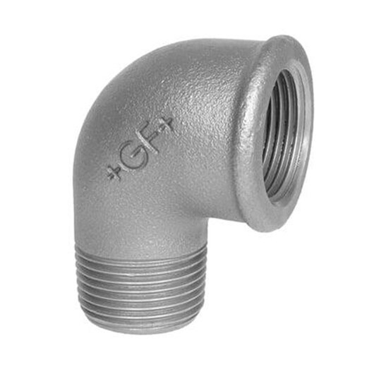 +GF+ Elbow 90° black for m 3/4 x 1/2
