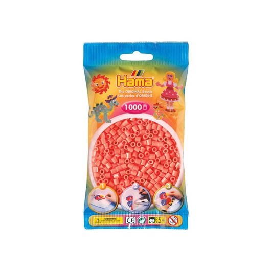 Hama Ironing beads-Red Pastel (044) 1000pcs.