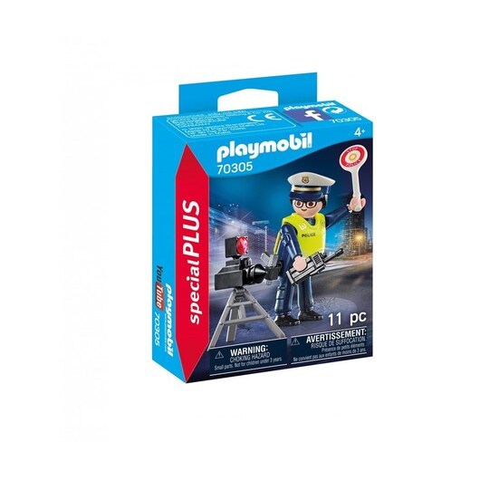 Playmobil 70305 Police Officer with Flash Control