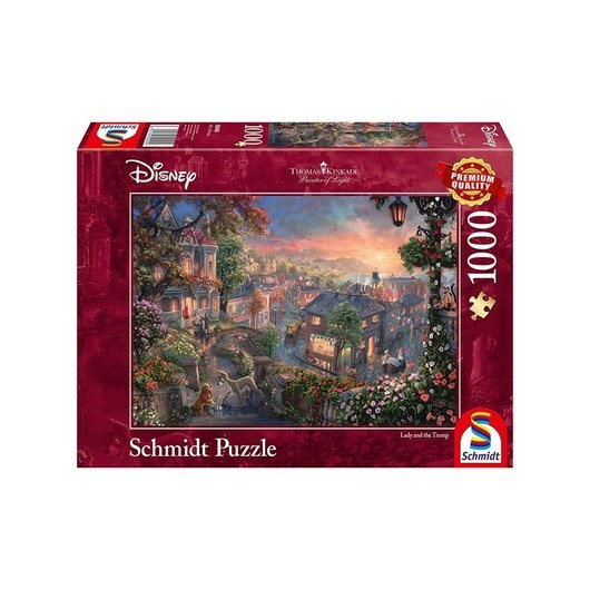 Schmidt Puzzle - Thomas Kinkade: Disney - Lady and the Tramp