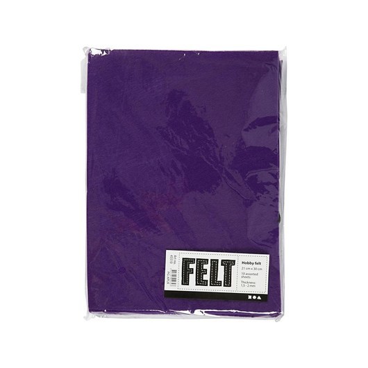 Creativ Company Craft felt Purple A4 10 sheets
