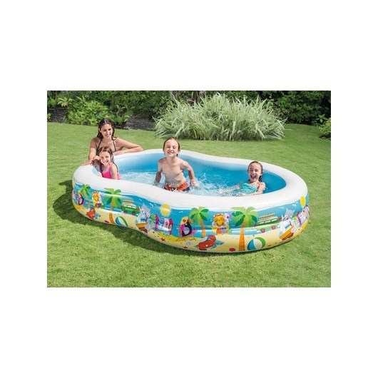 Intex Swim Center Snorkel Fun Pool 700L, 262x160x46cm