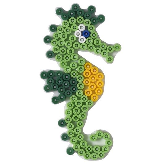 Hama Ironing Beads Plate: Sea Horse